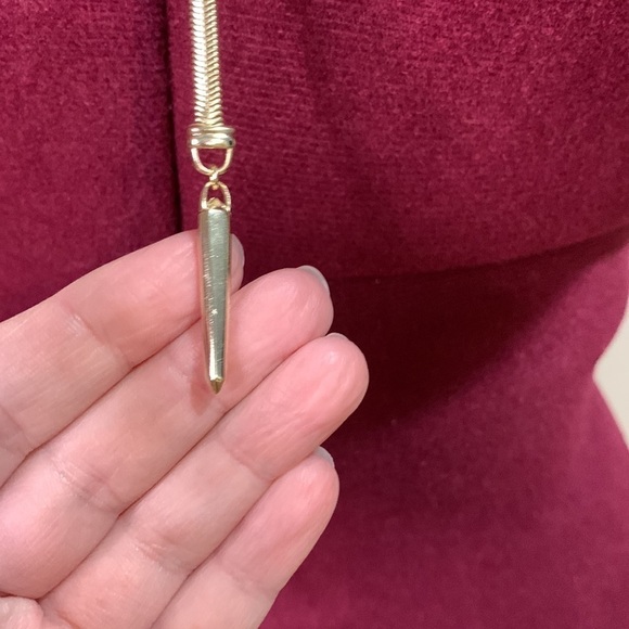 Kendra Scott Starla Long Y Necklace Drusy & Gold - Picture 5 of 8